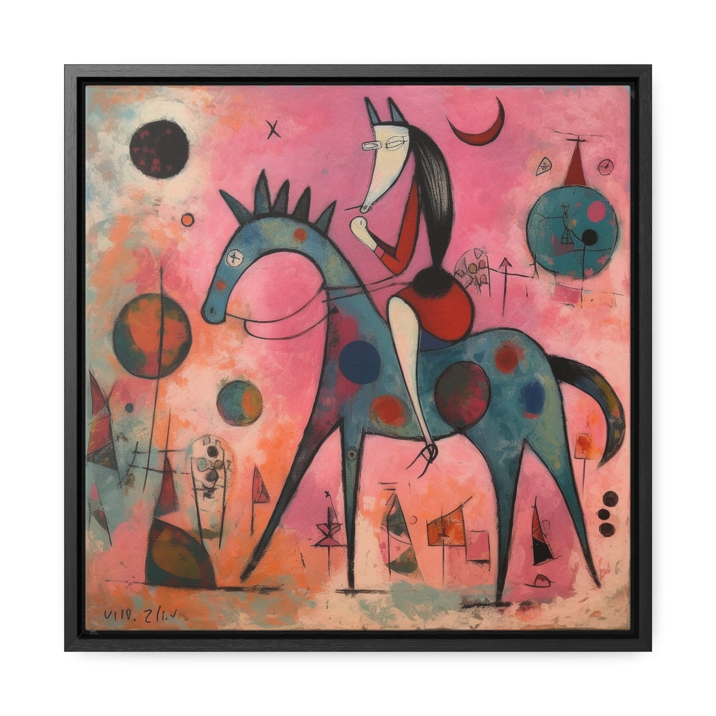 The Dreams of the Child 34, Gallery Canvas Wraps, Square Frame