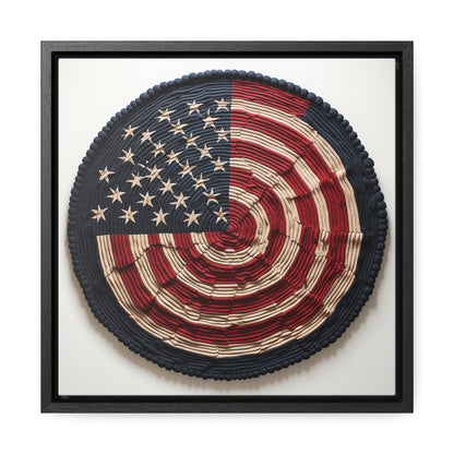 Flag 16, Gallery Canvas Wraps, Square Frame