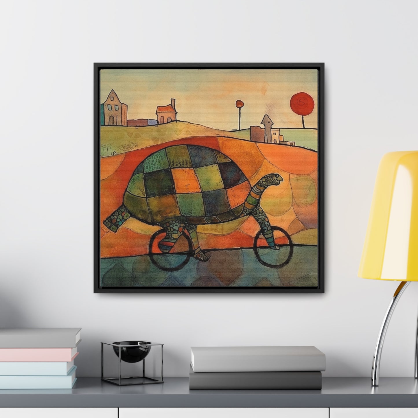 Turtle 5, Gallery Canvas Wraps, Square Frame