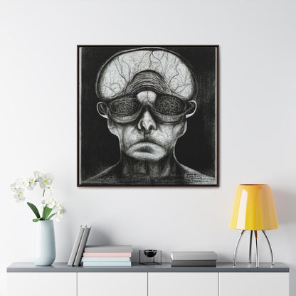 Brain 36, Valentinii, Gallery Canvas Wraps, Square Frame