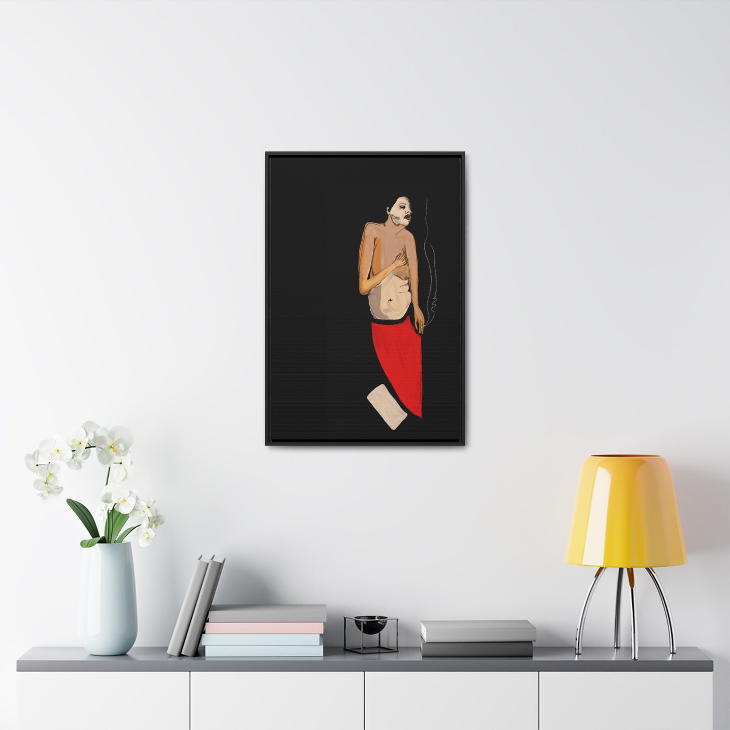 A Depressive Aladdin, Original Eduard Pavel, Gallery Canvas Wraps, Vertical Frame