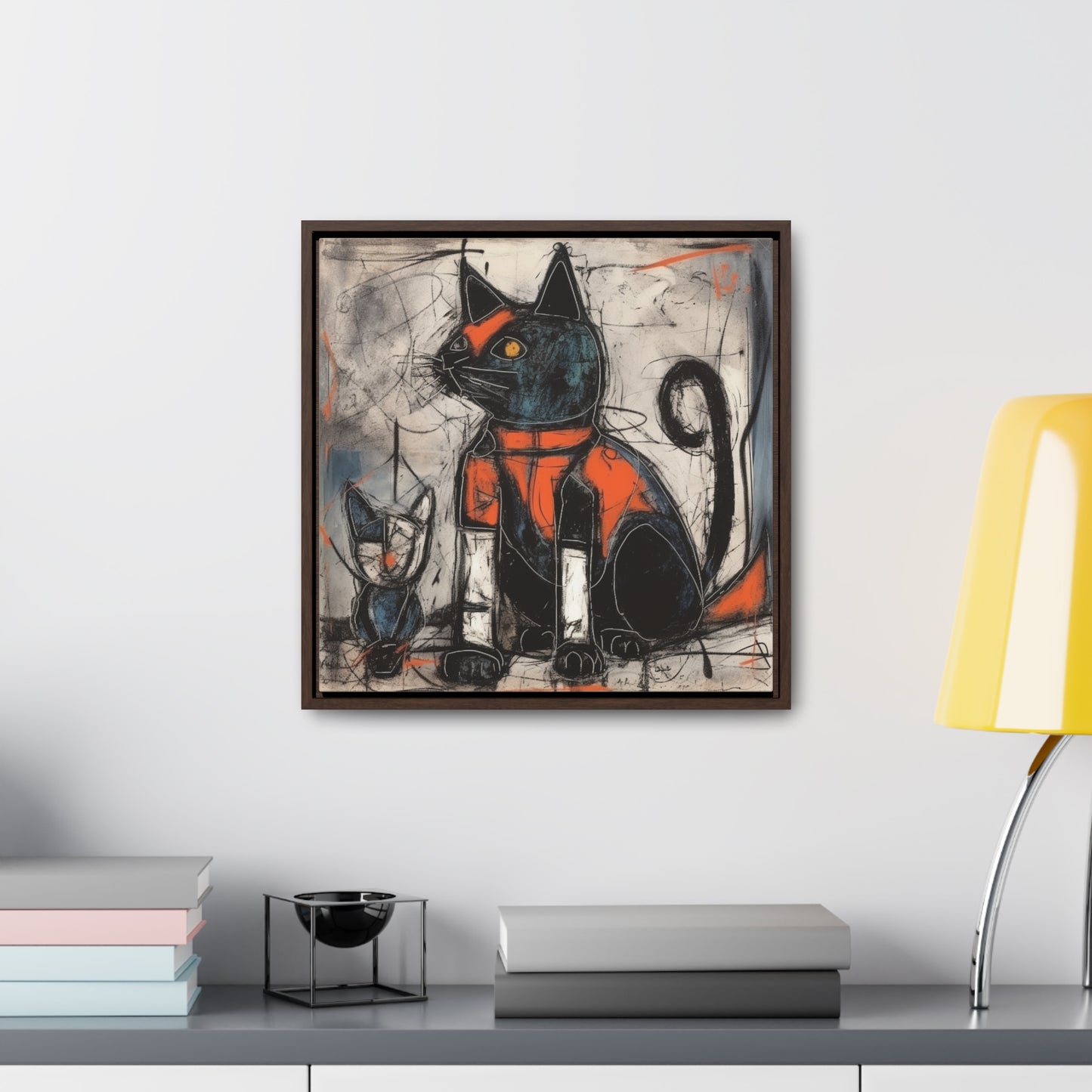 Cat 92, Gallery Canvas Wraps, Square Frame