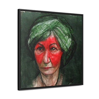 Loneliness Green Red 41, Valentinii, Gallery Canvas Wraps, Square Frame