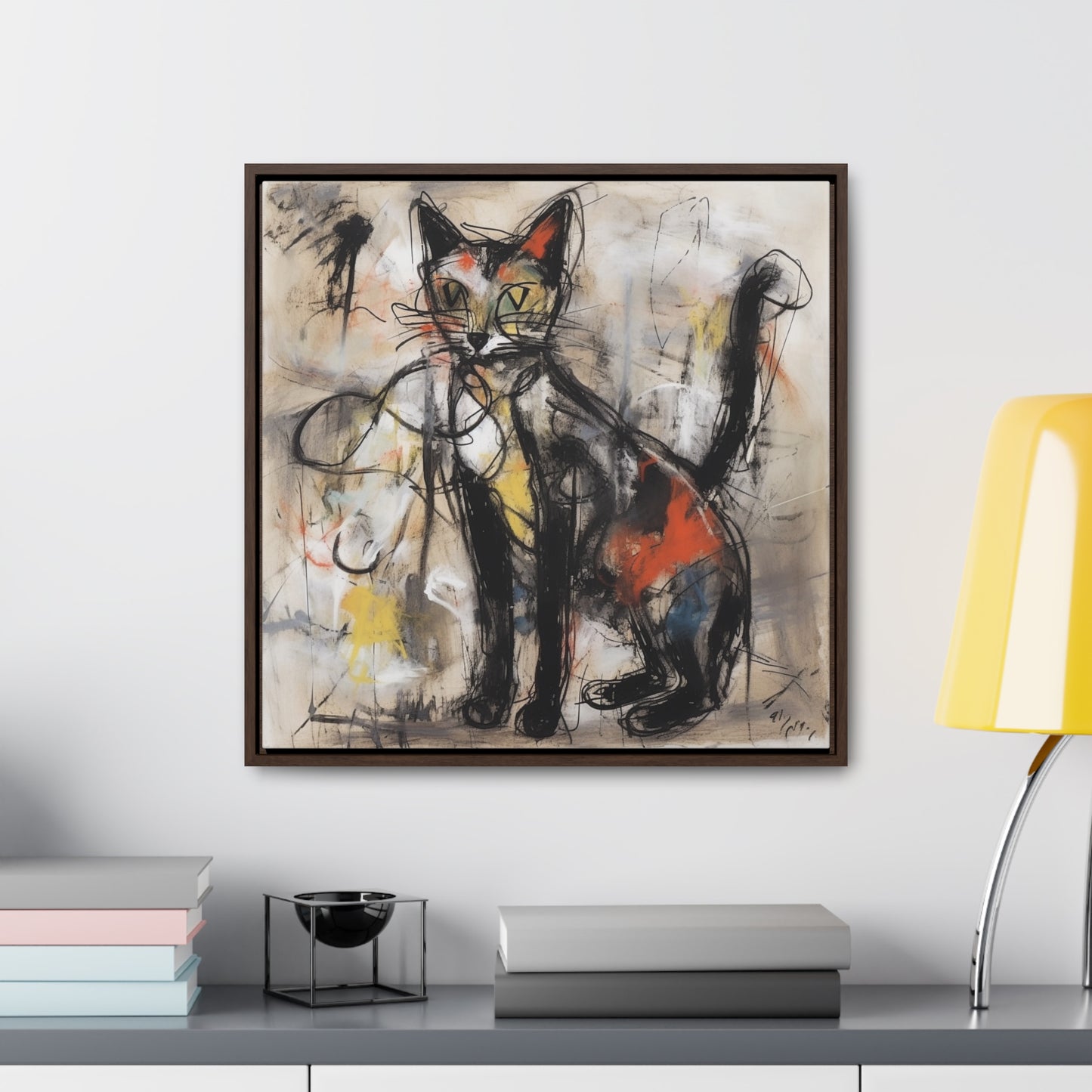 Cat 56, Gallery Canvas Wraps, Square Frame