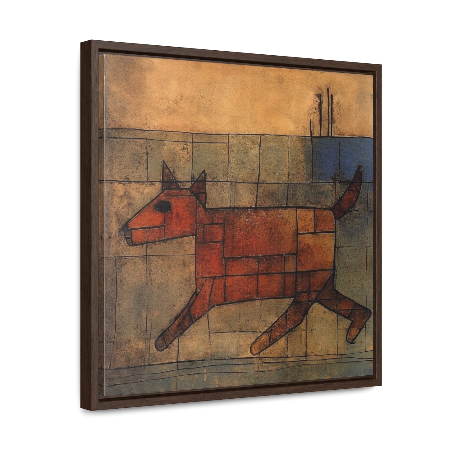 V Dog 9, Gallery Canvas Wraps, Square Frame