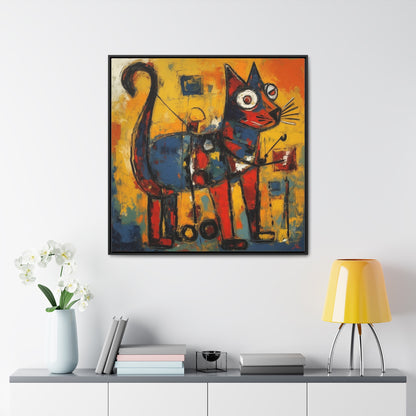 Cat 95, Gallery Canvas Wraps, Square Frame