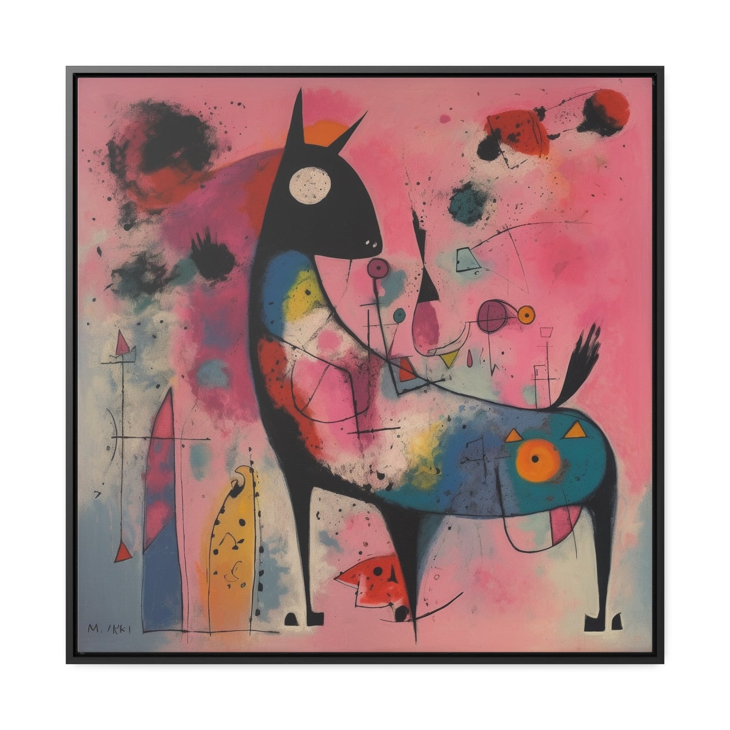 The Dreams of the Child 64, Gallery Canvas Wraps, Square Frame