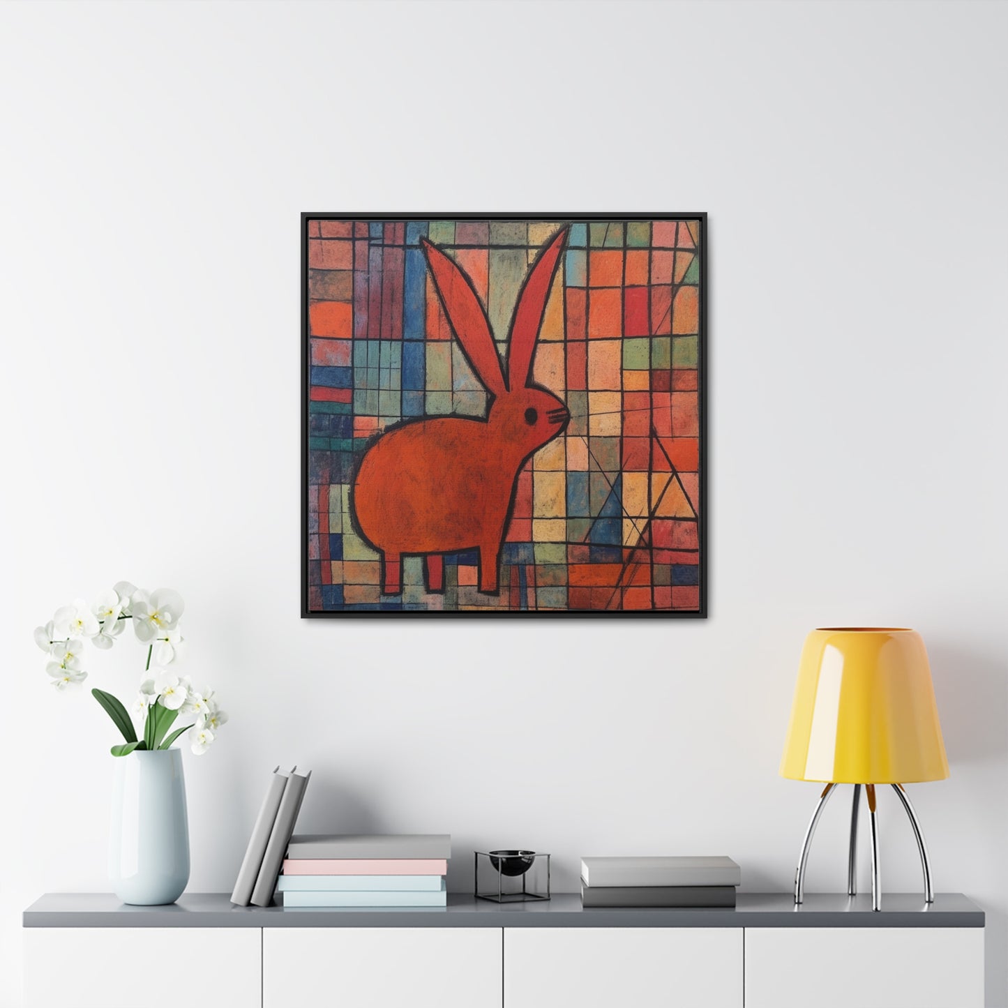 Rabbit 32, Gallery Canvas Wraps, Square Frame