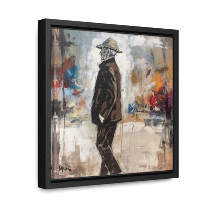 Sad Man 13, Valentinii, Gallery Canvas Wraps, Square Frame