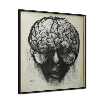 Brain 45, Valentinii, Gallery Canvas Wraps, Square Frame