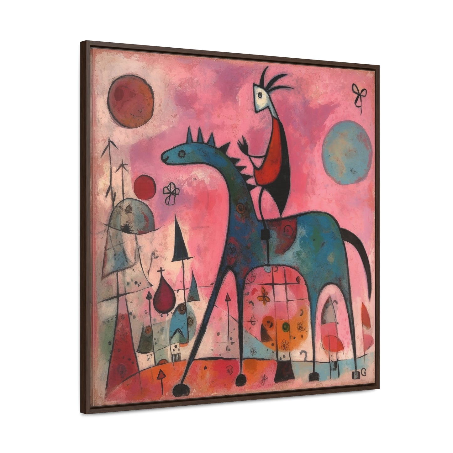 The Dreams of the Child 38, Gallery Canvas Wraps, Square Frame