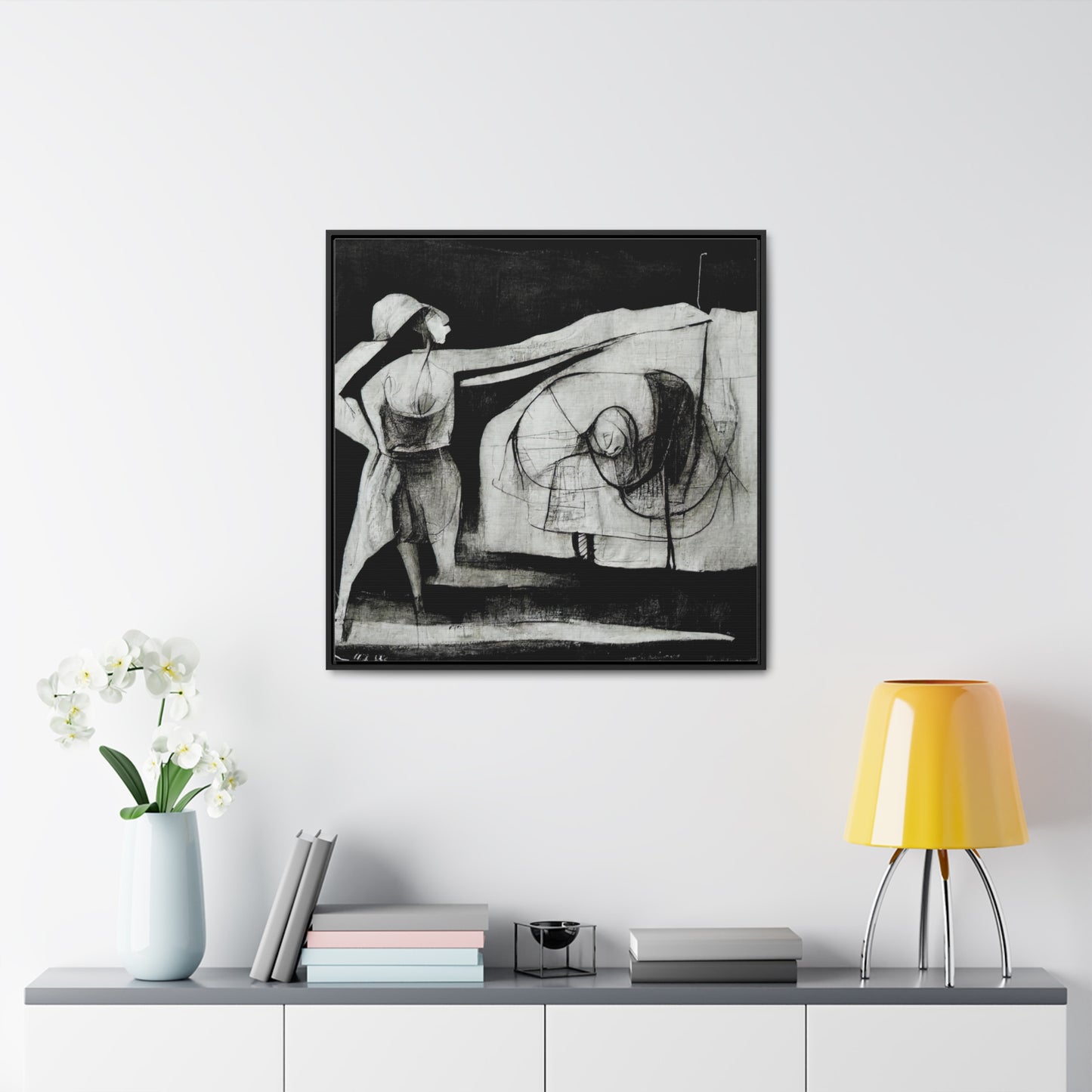 Domestic Memories 35, Valentinii, Gallery Canvas Wraps, Square Frame