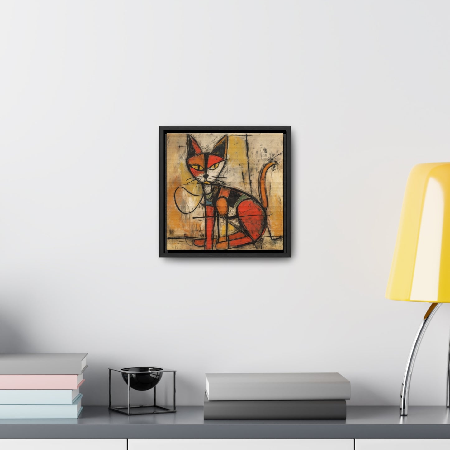 Cat 90, Gallery Canvas Wraps, Square Frame