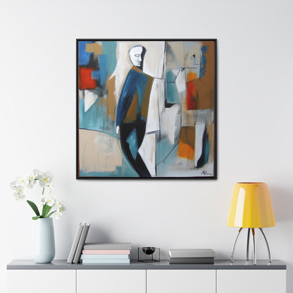 Sad Man 25, Valentinii, Gallery Canvas Wraps, Square Frame