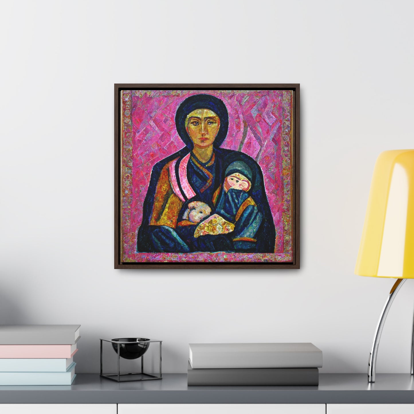 Mary and the Child 17, Valentinii, Gallery Canvas Wraps, Square Frame