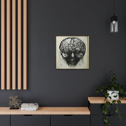 Brain 45, Valentinii, Gallery Canvas Wraps, Square Frame