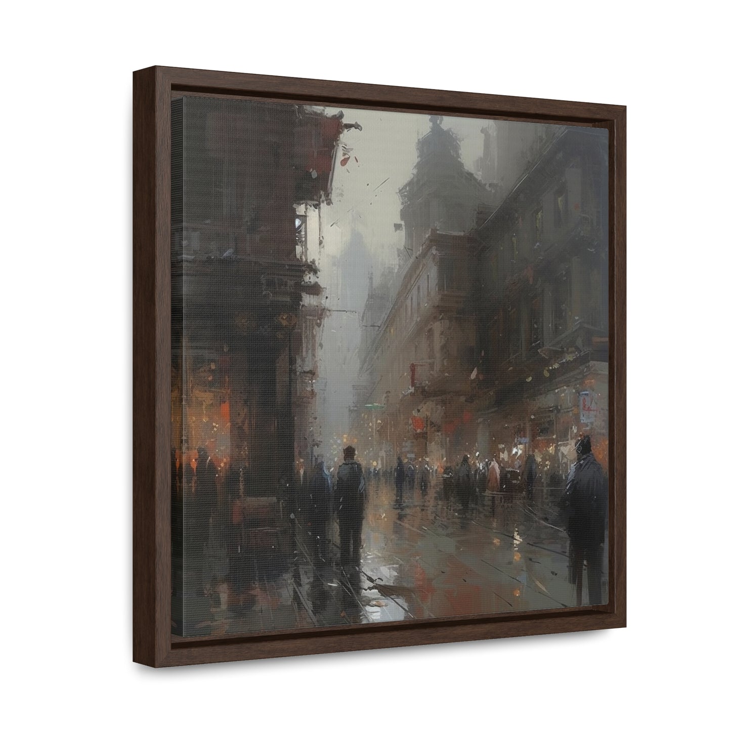 Social, Gallery Canvas Wraps, Square Frame