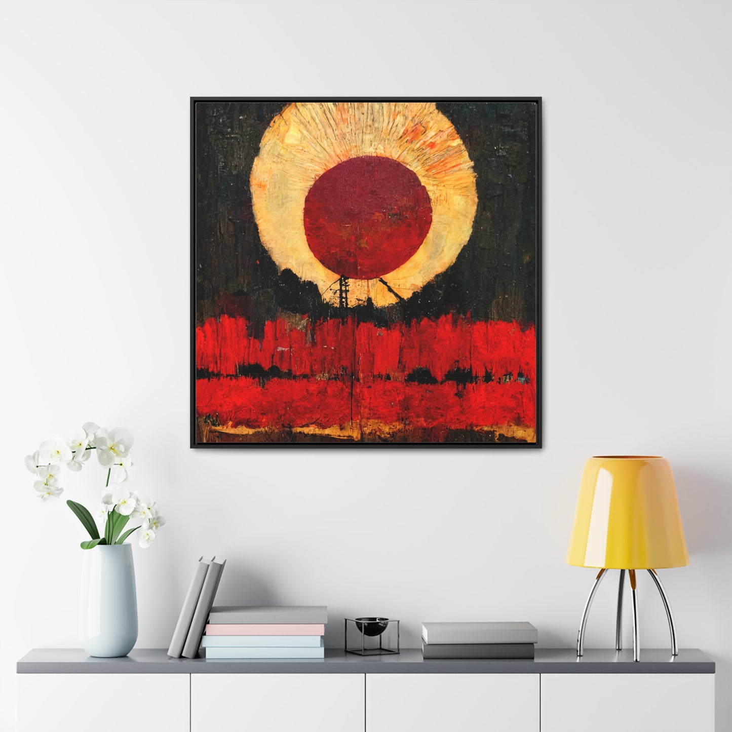 Land of the Sun 28, Valentinii, Gallery Canvas Wraps, Square Frame