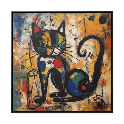 Cat 102, Gallery Canvas Wraps, Square Frame