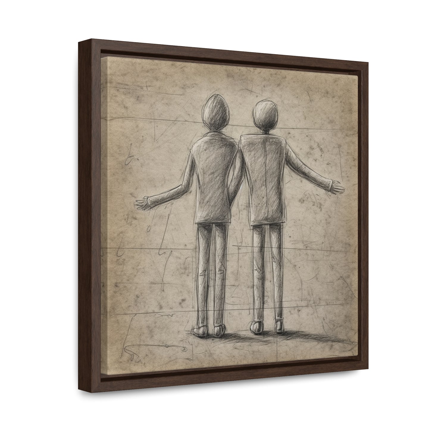 The Courage of Vulnerability 4, Valentinii, Gallery Canvas Wraps, Square Frame