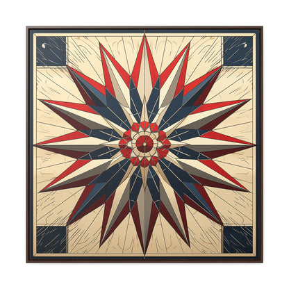 Flag 14, Gallery Canvas Wraps, Square Frame