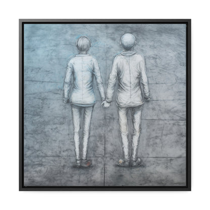 The Courage of Vulnerability, Valentinii, Gallery Canvas Wraps, Square Frame