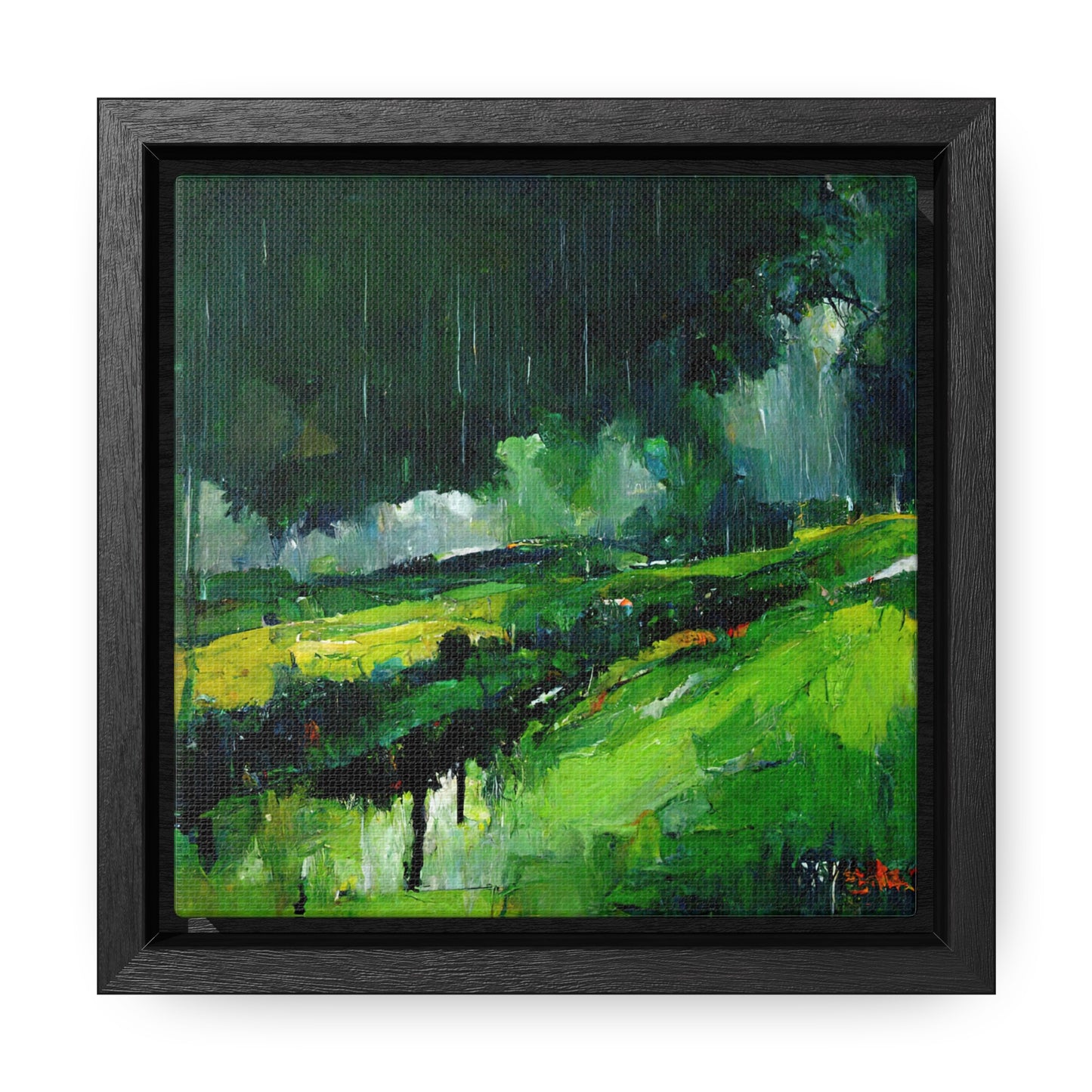 To the Rainy Land 4, Valentinii, Gallery Canvas Wraps, Square Frame