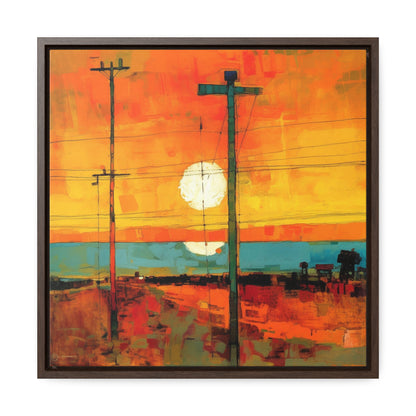 Land of the Sun 60, Valentinii, Gallery Canvas Wraps, Square Frame