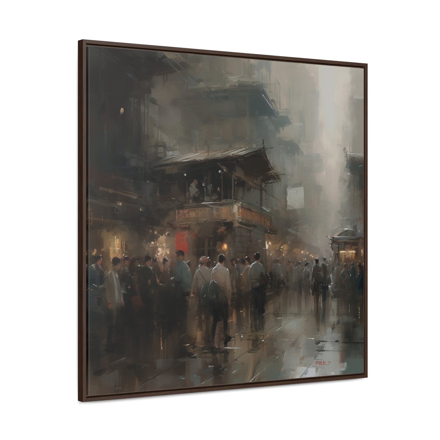 Social 2, Gallery Canvas Wraps, Square Frame