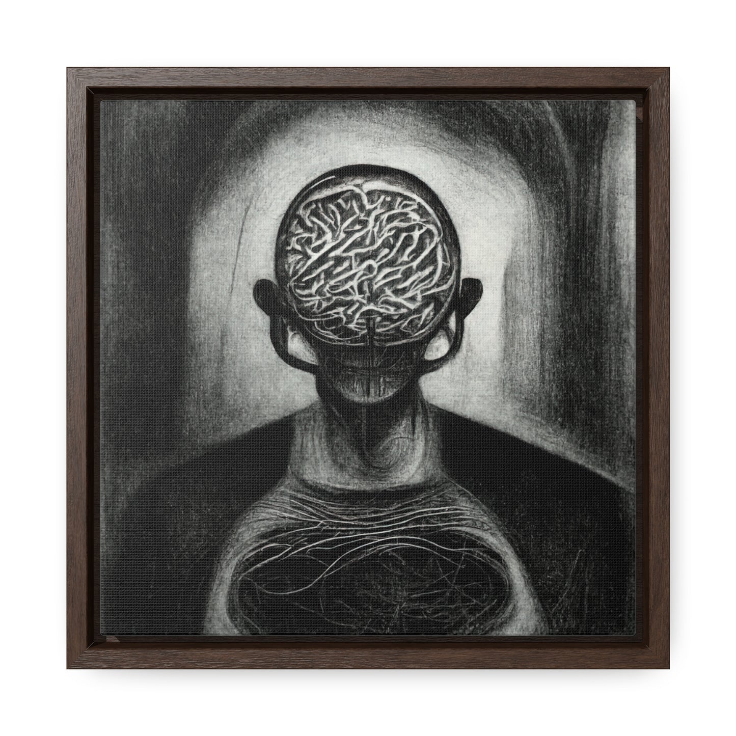 Brain 2, Valentinii, Gallery Canvas Wraps, Square Frame