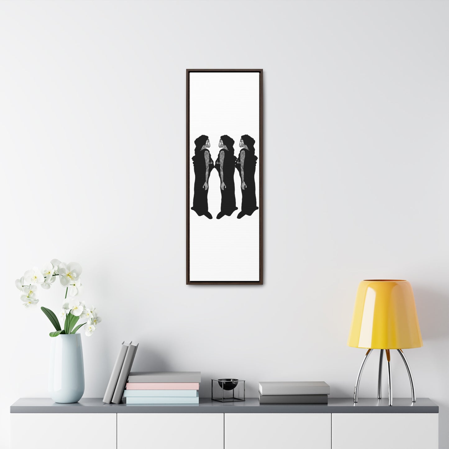 Three Women, Original Eduard Pavel, Gallery Canvas Wraps, Vertical Frame