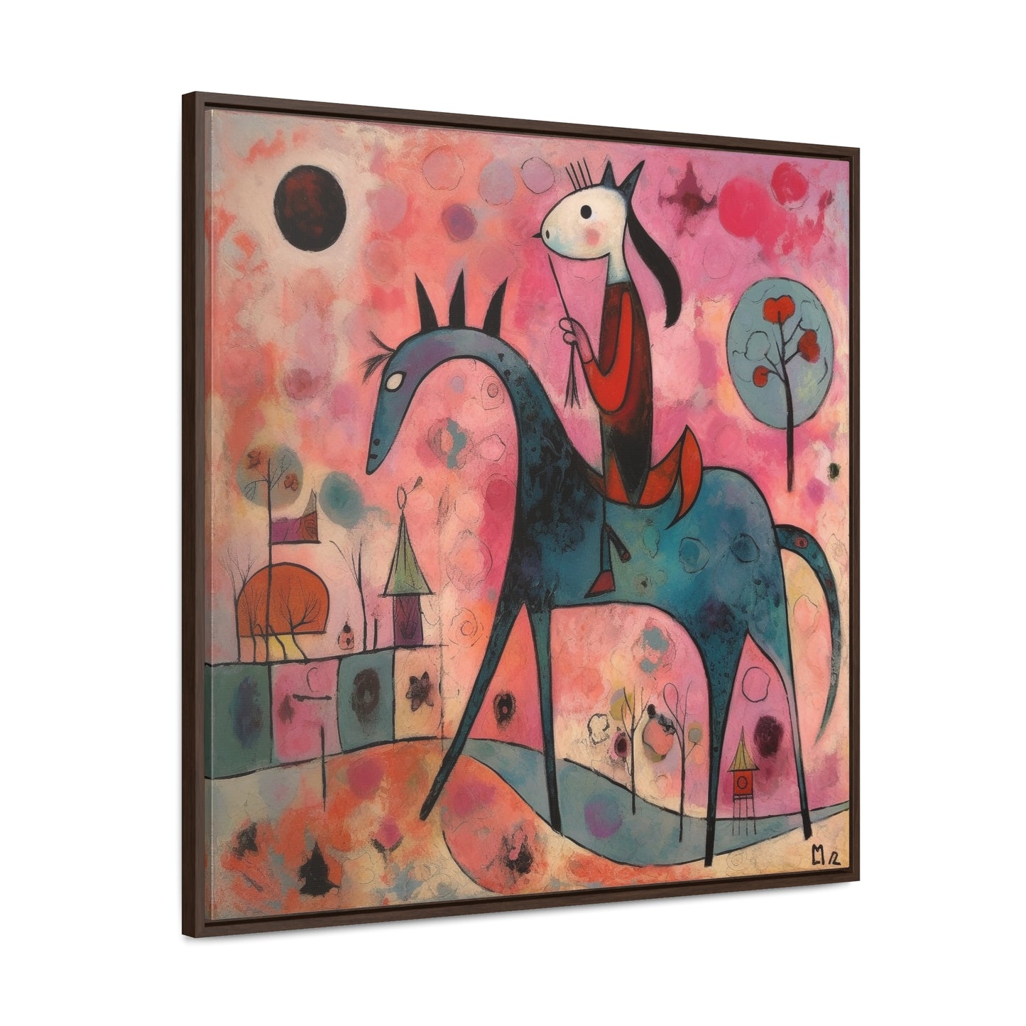 The Dreams of the Child 16, Gallery Canvas Wraps, Square Frame