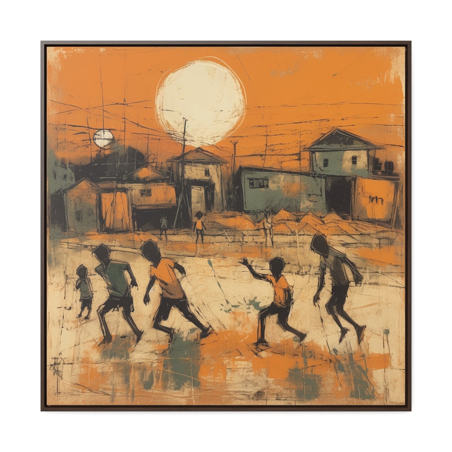 Childhood 37, Gallery Canvas Wraps, Square Frame