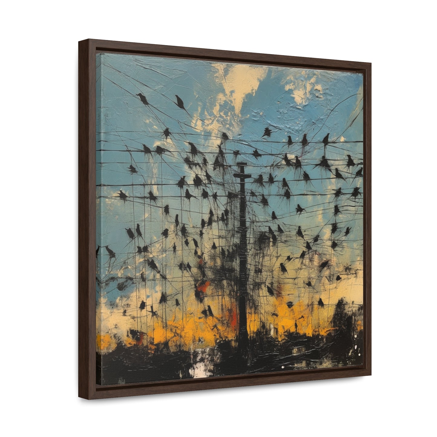 Bird 35, Gallery Canvas Wraps, Square Frame