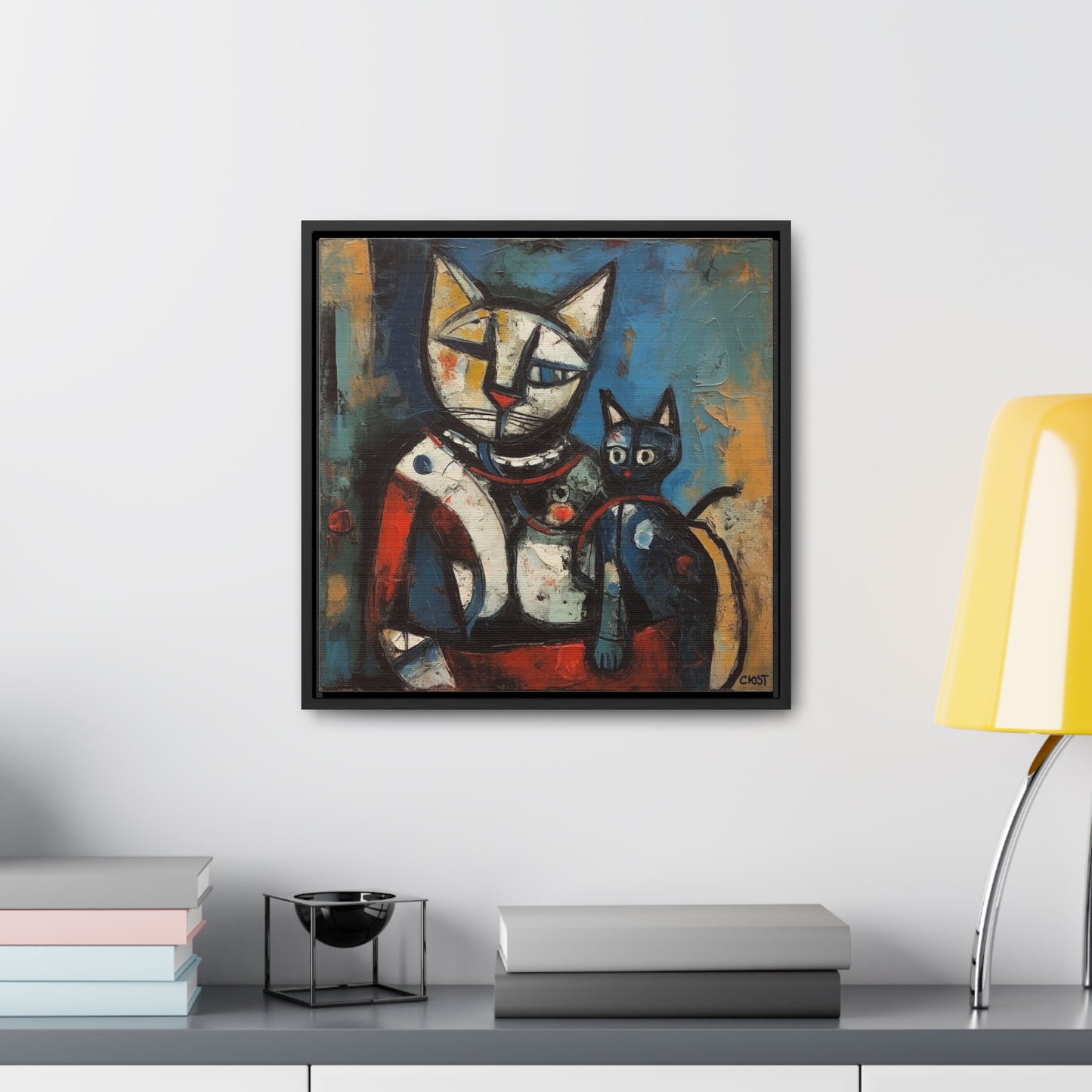 Cat 83, Gallery Canvas Wraps, Square Frame