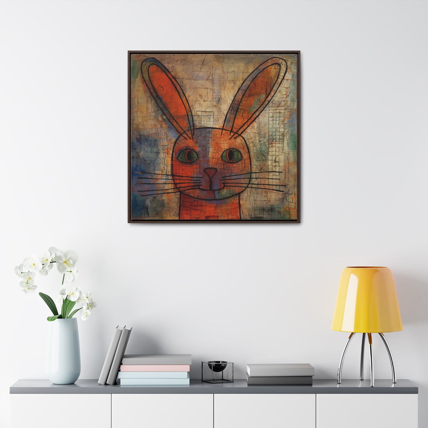 Rabbit 2, Gallery Canvas Wraps, Square Frame