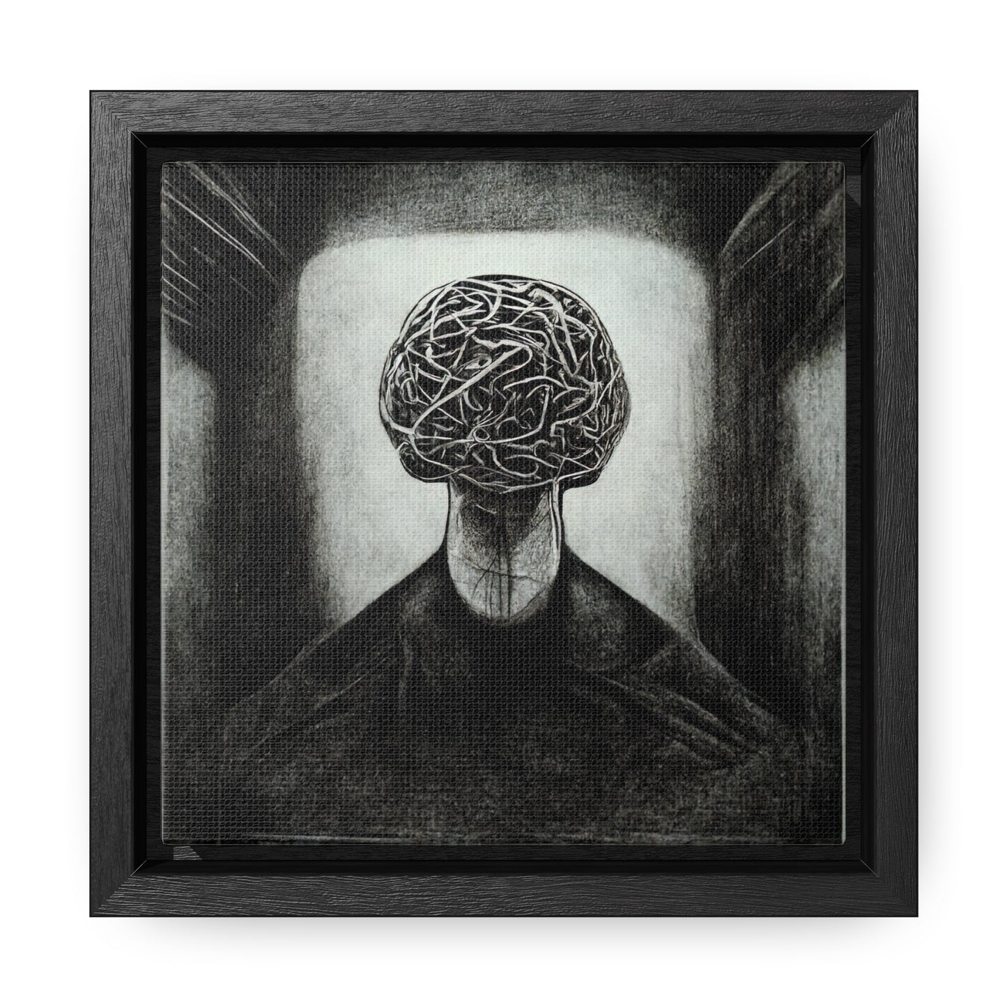 Brain 16, Valentinii, Gallery Canvas Wraps, Square Frame