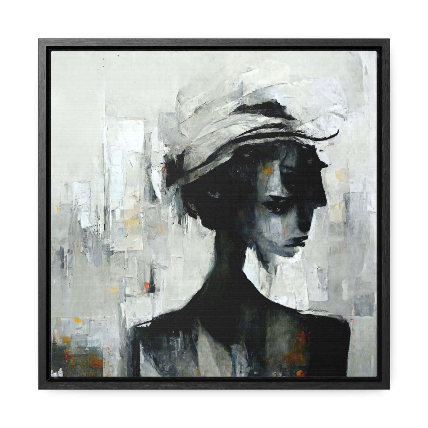 Forgotten Face 5, Valentinii, Gallery Canvas Wraps, Square Frame