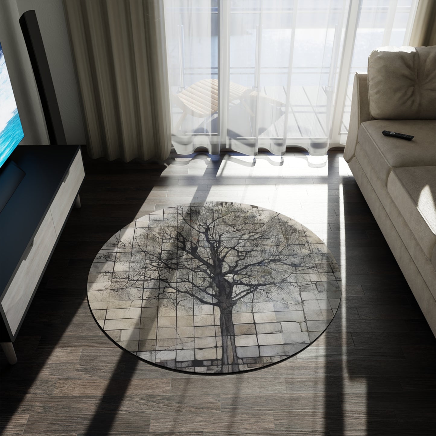 Tree 5,  Round Rug