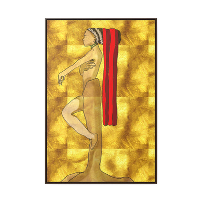 Woman in Gold, Original Eduard Pavel, Gallery Canvas Wraps, Vertical Frame