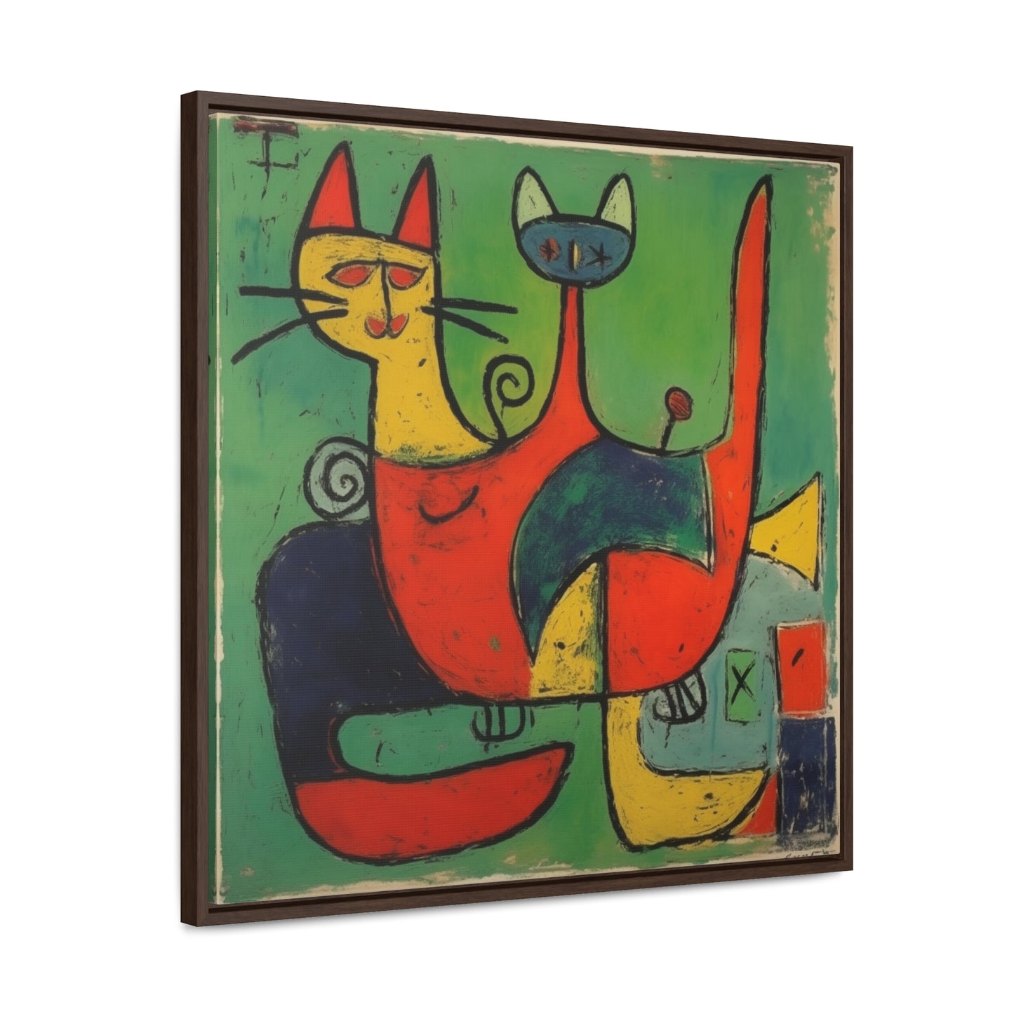 Cat 143, Gallery Canvas Wraps, Square Frame