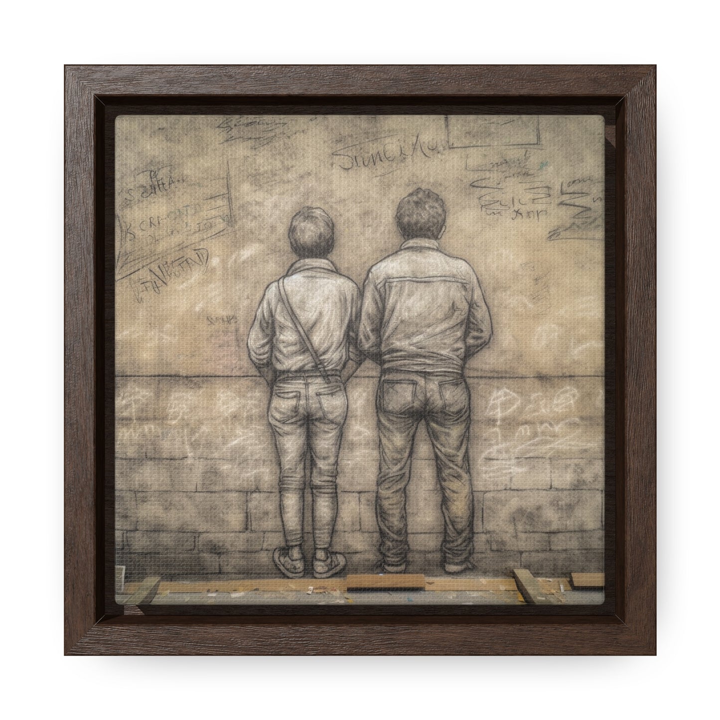 The Courage of Vulnerability 12, Valentinii, Gallery Canvas Wraps, Square Frame