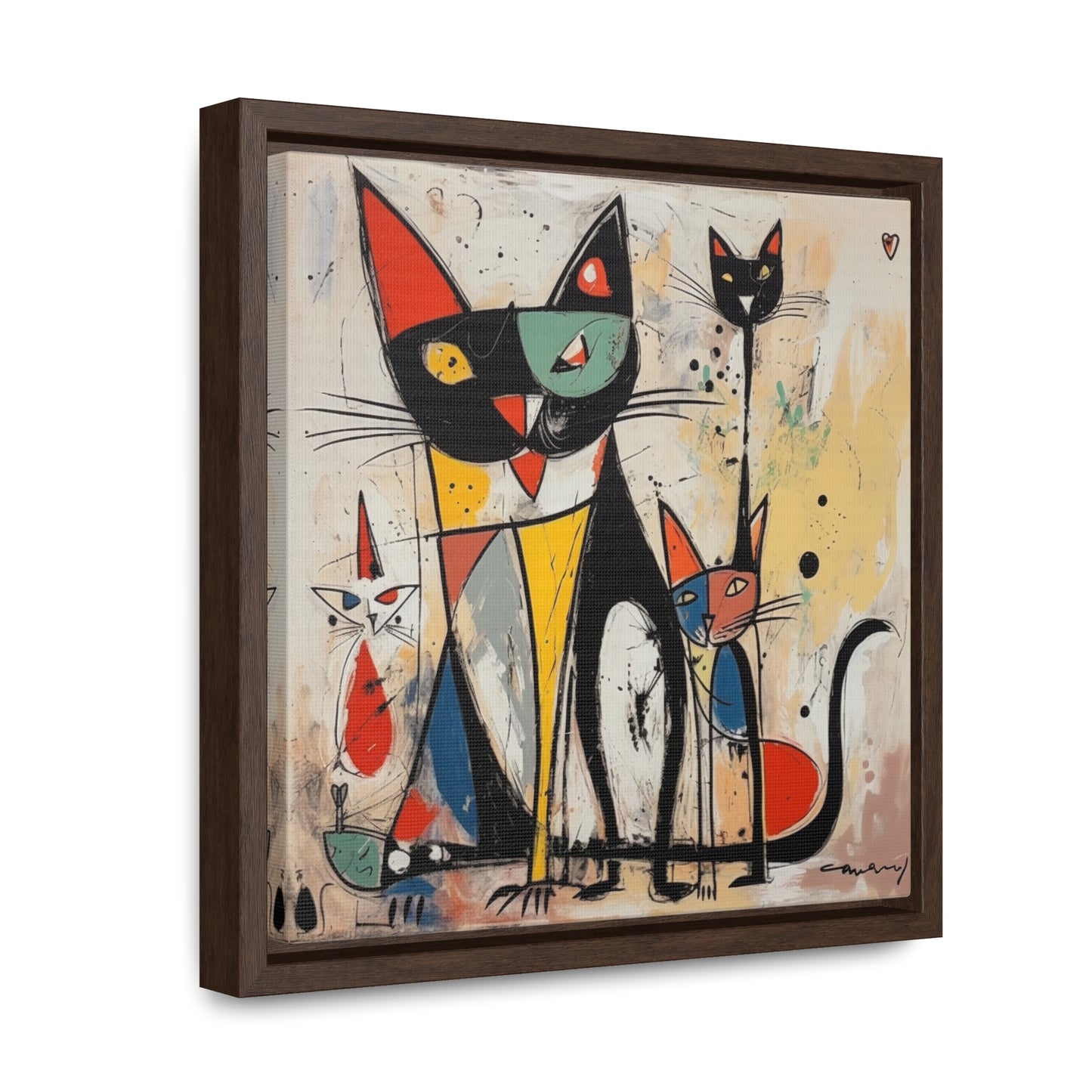 Cat 63, Gallery Canvas Wraps, Square Frame