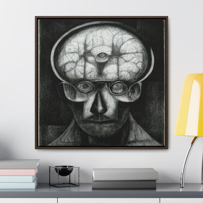 Brain 52, Valentinii, Gallery Canvas Wraps, Square Frame