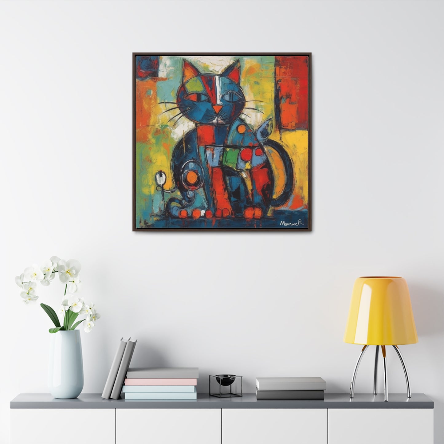 Cat 70, Gallery Canvas Wraps, Square Frame