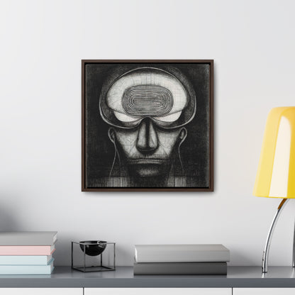 Brain 61, Valentinii, Gallery Canvas Wraps, Square Frame