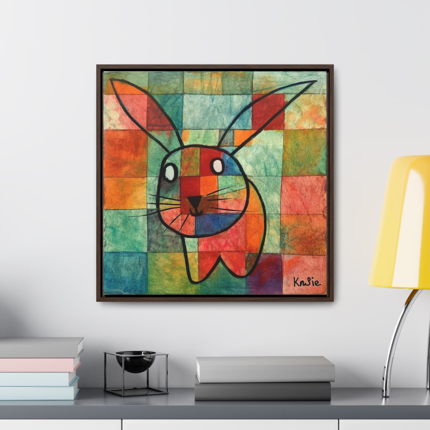 Rabbit 16, Gallery Canvas Wraps, Square Frame