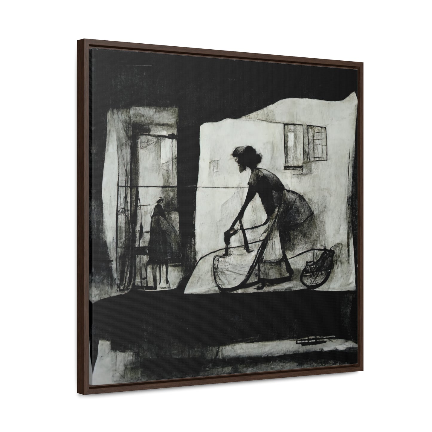 Domestic Memories 36, Valentinii, Gallery Canvas Wraps, Square Frame