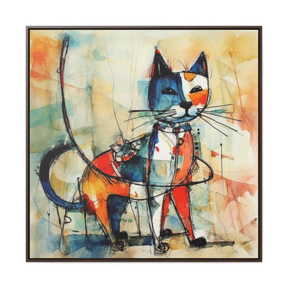 Cat 75, Gallery Canvas Wraps, Square Frame