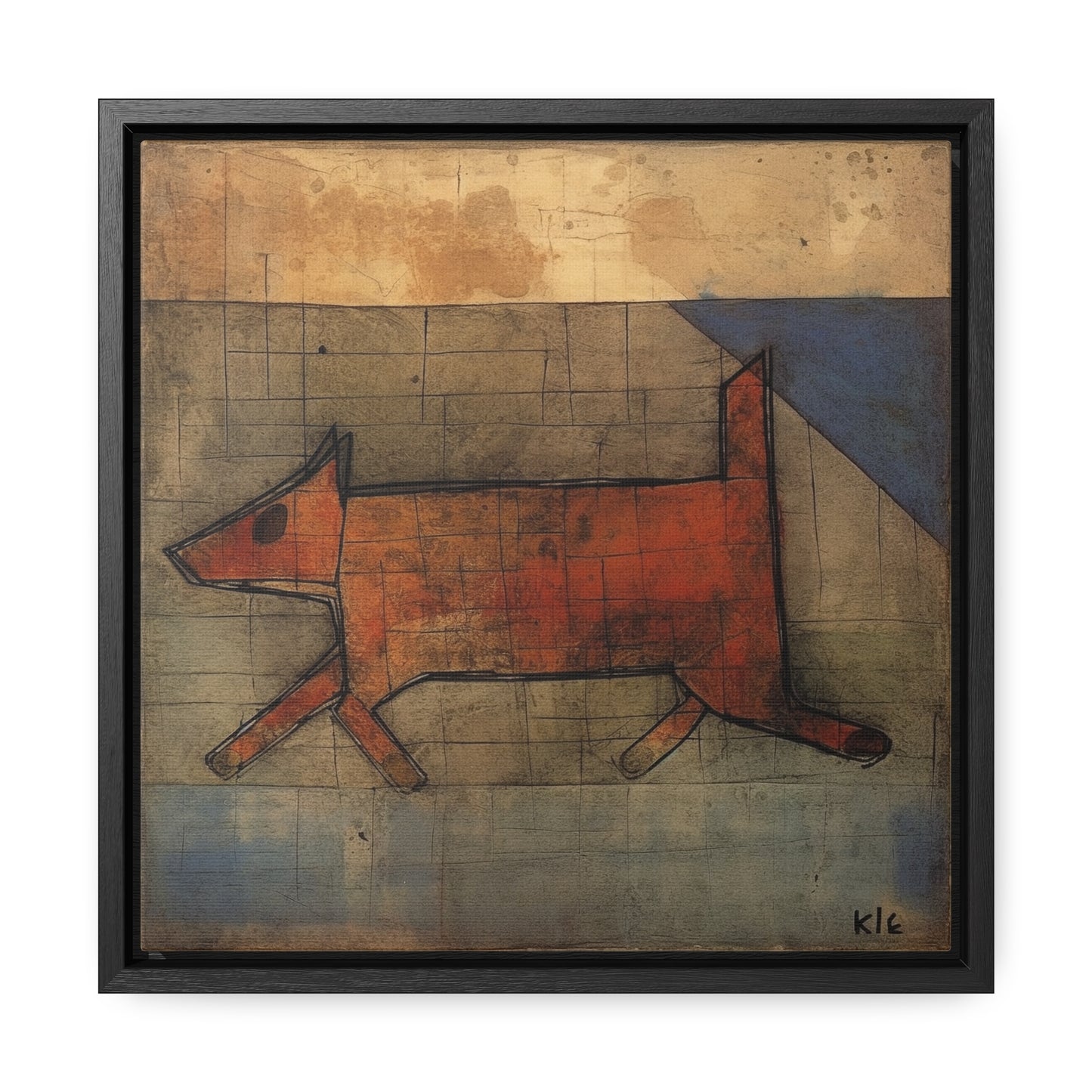 V Dog 13, Gallery Canvas Wraps, Square Frame